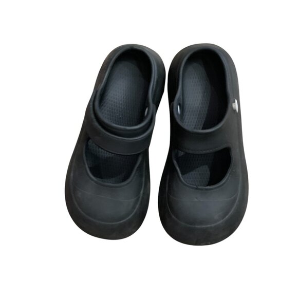 Other - Black Mary Jane-style slip-on shoes